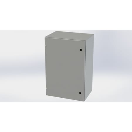 Saginaw Control & Engineering 1/4 Turn Latch Electrical Enclosures, 36 in H, 16 in D, 24 in W, NEMA 3R, 4, 12, 13, Carbon Steel SCE-36EL2416LP